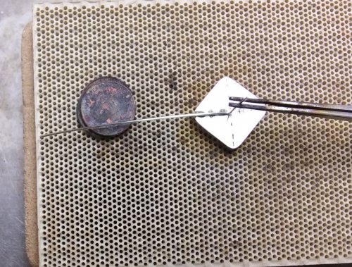 Judy Larson's Cobblestone Cab Earrings - , Metalwork, Sawing, Saw, Wire Saw, Butane Torch, Soldering, Solder, Using the Handy Flame torch